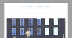 Desktop Screenshot of flughafen-airport.info